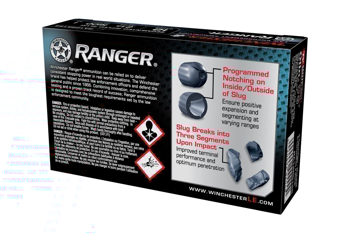 WINCHESTER AMMO 12 Gauge 2.75 Inch  Segmented Rifle Slug Police Trade 5/Box